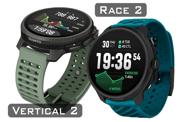 Suunto Vertical 2 und Race 2 neu auf dem Markt und in der Tauchinsel zu bestellen.